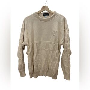 Vintage 90s UPS Holiday Cable Knit Sweater Unisex Size Large